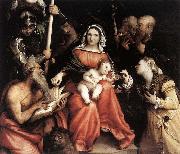Lorenzo Lotto Mystic Marriage of St Catherine Spain oil painting artist